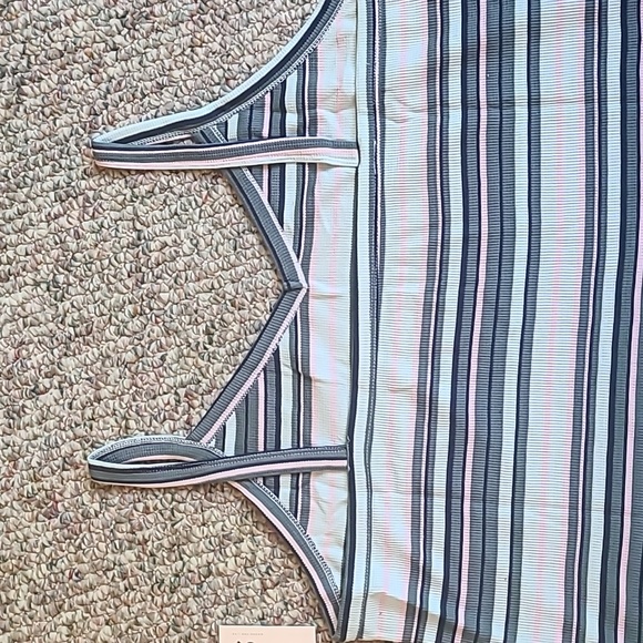 SO BRAND WOMENS PLUS JUNIOR SIZE SUMMER PINK STRIPED "WAFFLE" TANK SIZE 2X - Picture 12 of 15